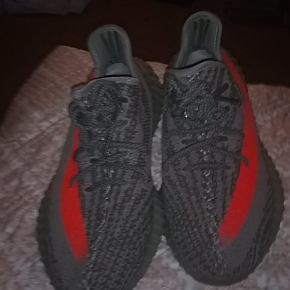 Yeezy\'s sply-350 grey and orange main image 3